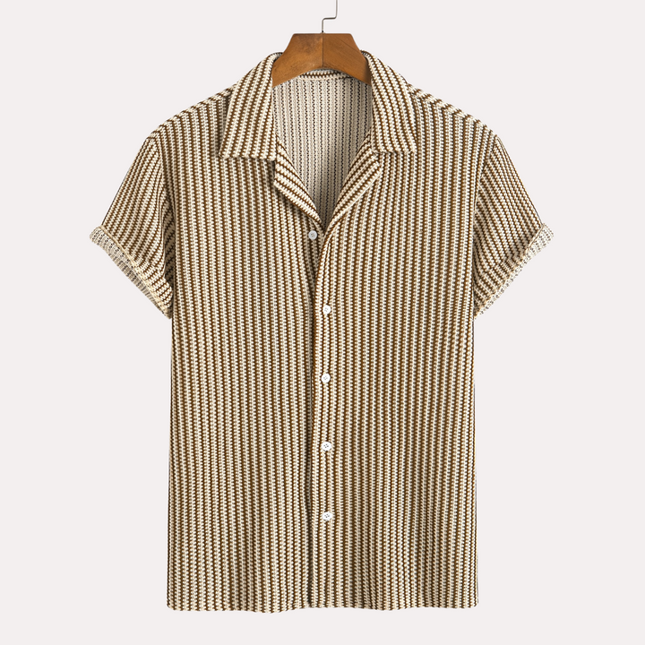 Laurent™ | Chemise Rayée Vintage Texturée