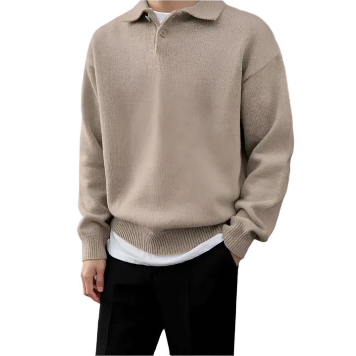 Laurent™ | Demi-zip boutonné en laine