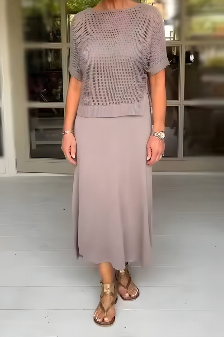 Nanon | Robe d'été avec haut en tricot