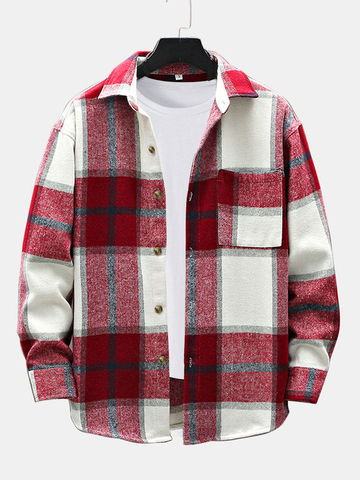 Laurent™ - Chemise overshirt en flanelle avec poche