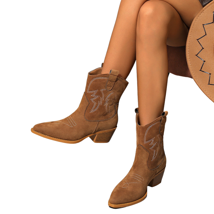 Celine | Bottines Western en Suède Celine