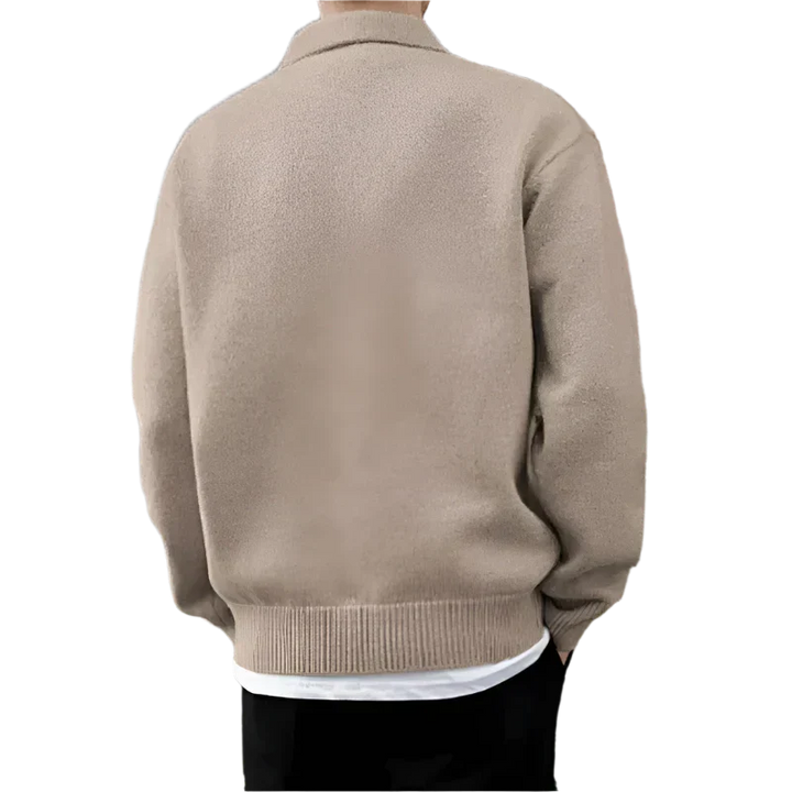 Laurent™ | Demi-zip boutonné en laine