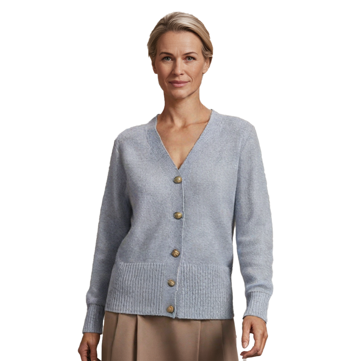 Géraldine | Gilet avec Boutons en Forme de Cœur