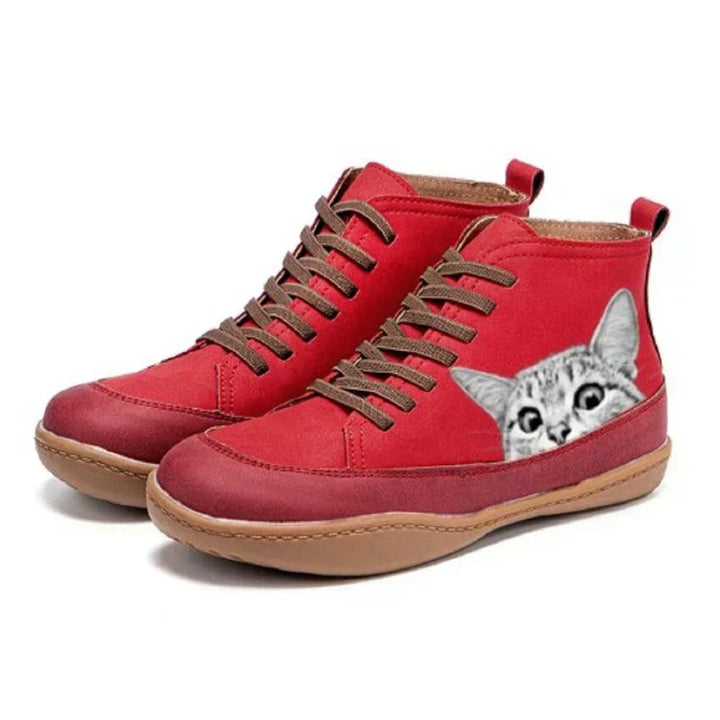 MP™ | Bottines en cuir pour les amoureux des chats