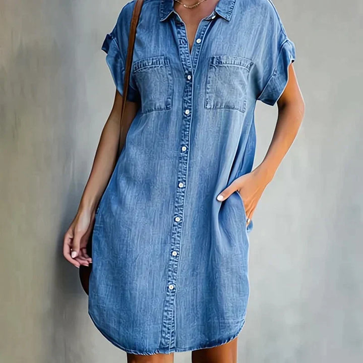 Aubree - Robe Décontractée En Jean