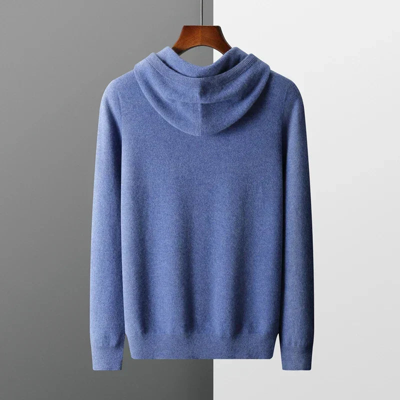 Laurent™ | PULL À CAPUCHE 100% CACHEMIRE