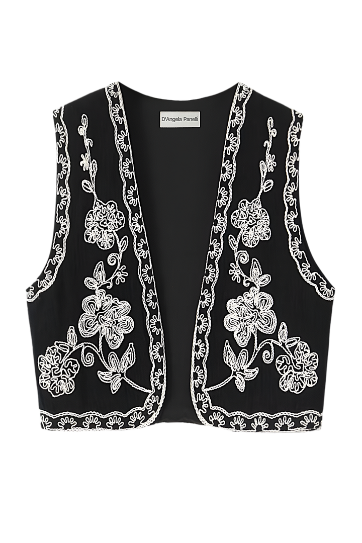 Marthe | Gilet à Fleurs