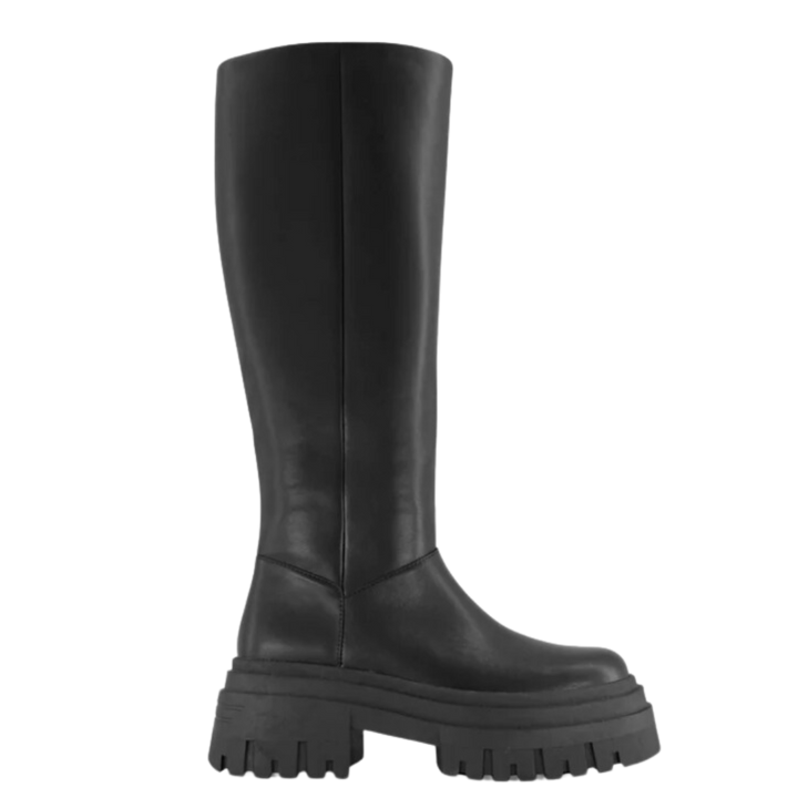 Sylvie | Bottes Chunky Noires Hautes Indémodables