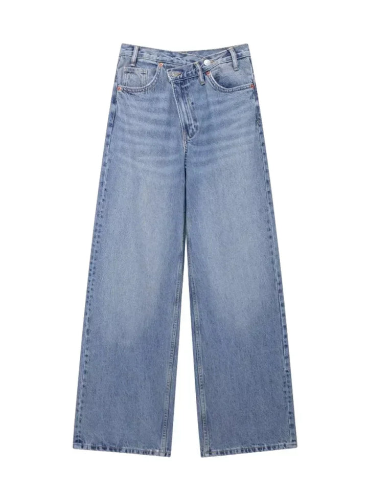 Irène | Jean classique à taille haute et jambes larges