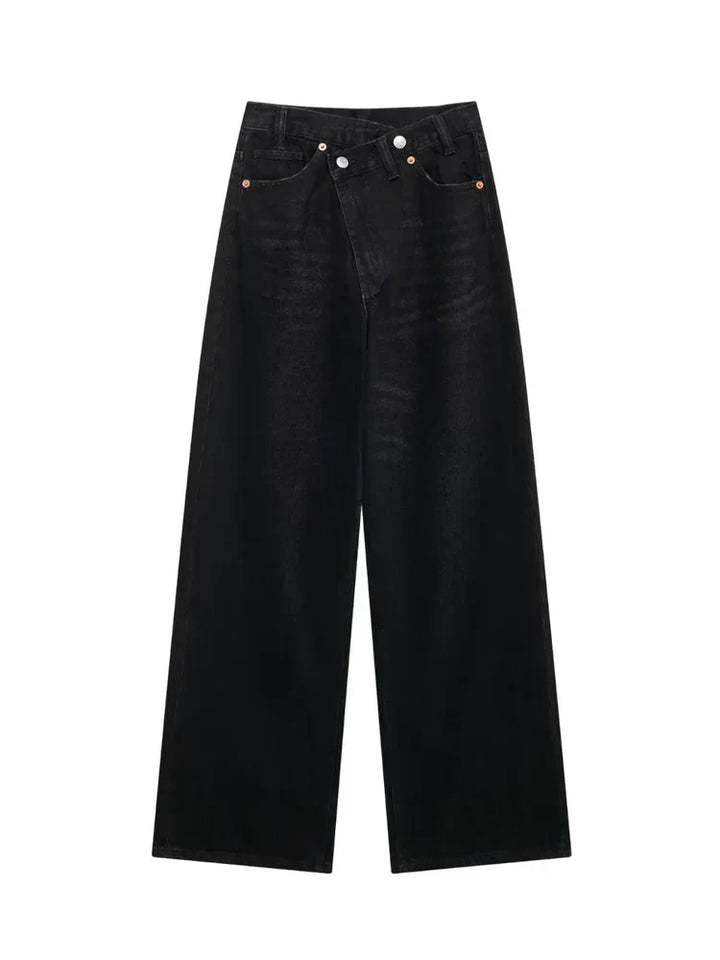Irène | Jean classique à taille haute et jambes larges