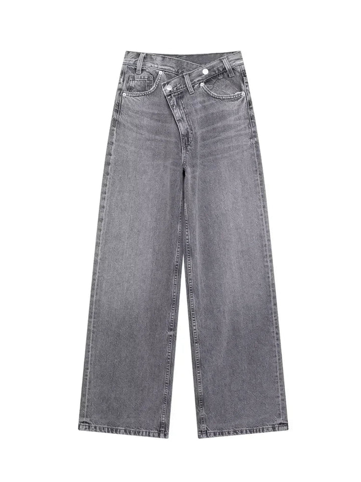 Irène | Jean classique à taille haute et jambes larges