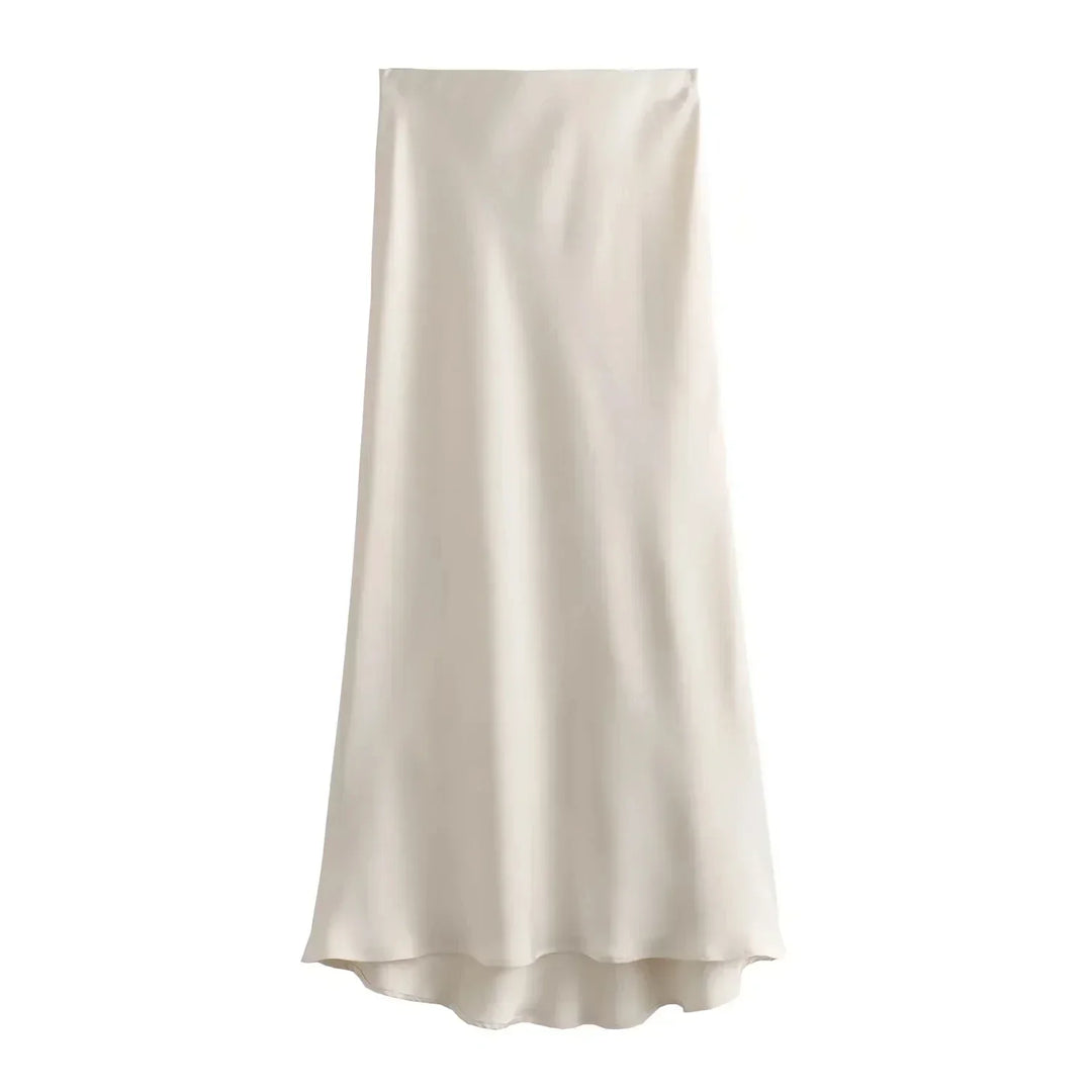 Justine | La Jupe Maxi Satin