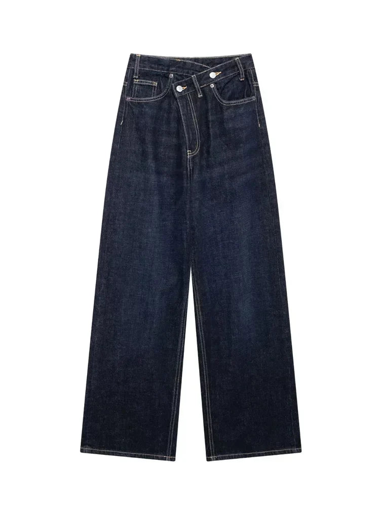Irène | Jean classique à taille haute et jambes larges