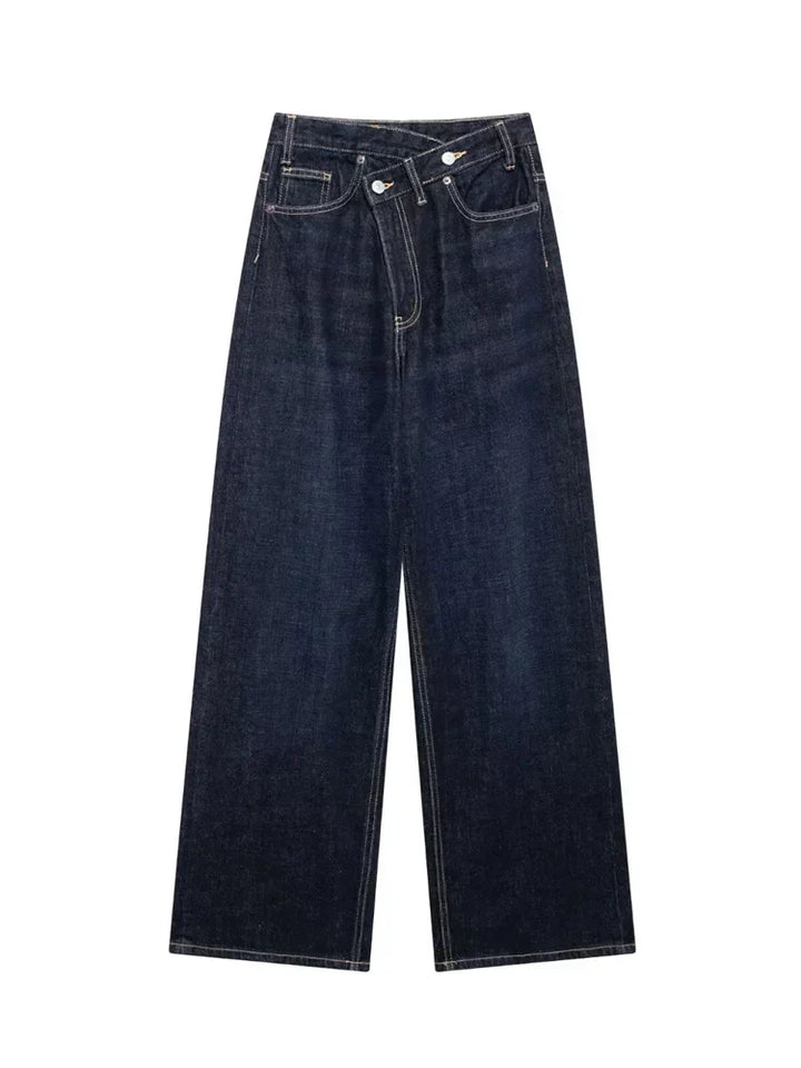Irène | Jean classique à taille haute et jambes larges