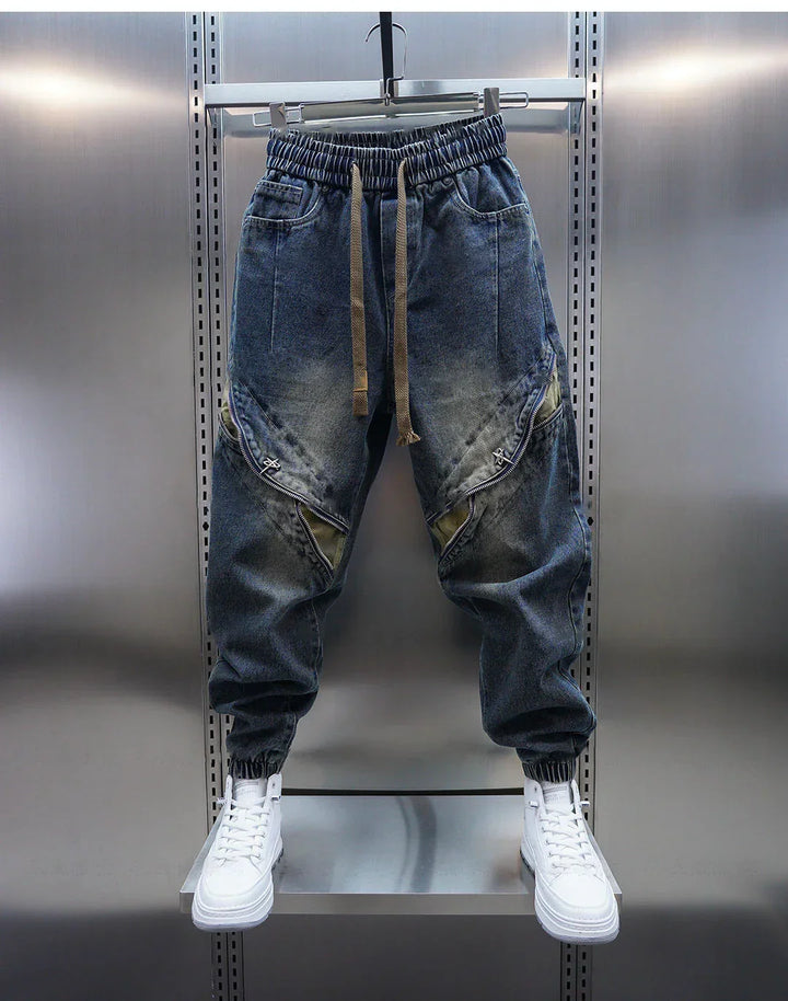 Laurent™ | Pantalon Baggy Denim avec Ceinture