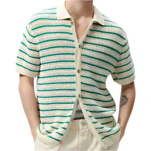 Laurent™ | Marbella - Chemise boutonnée en tricot