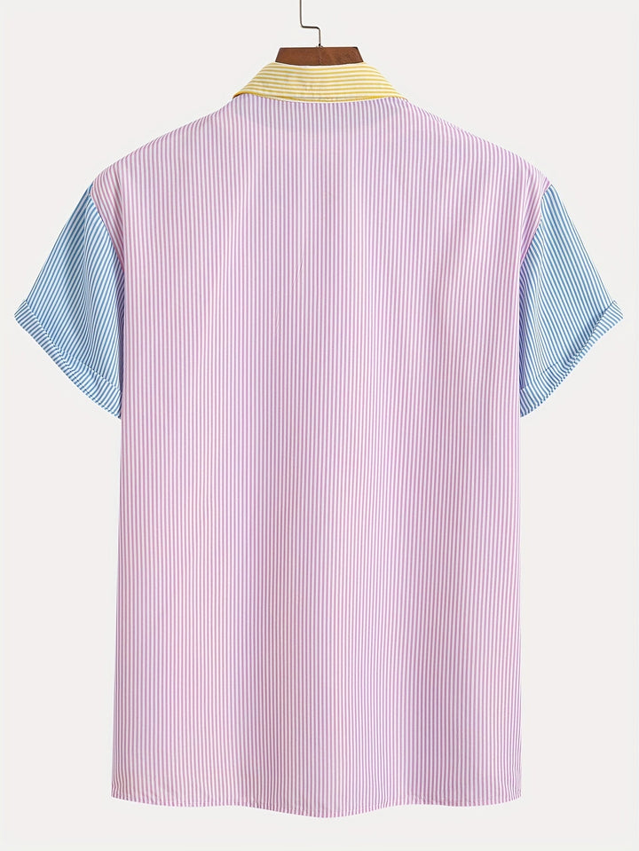 Laurent™ | Chemise Rayée Multicolore
