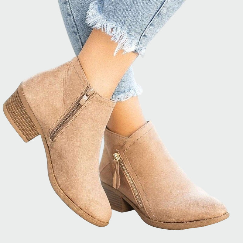 Bottes orthopédiques en cuir premium avec talon pour l'hiver
