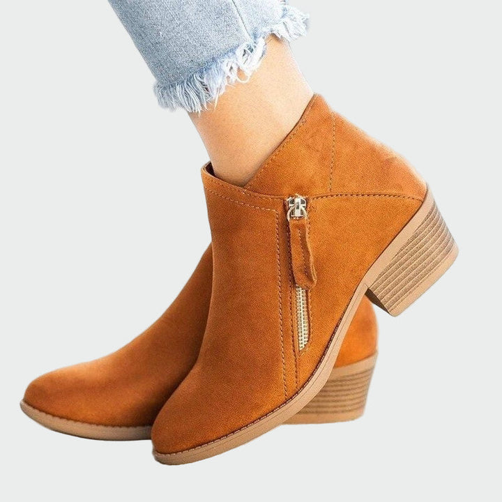 Bottes orthopédiques en cuir premium avec talon pour l'hiver