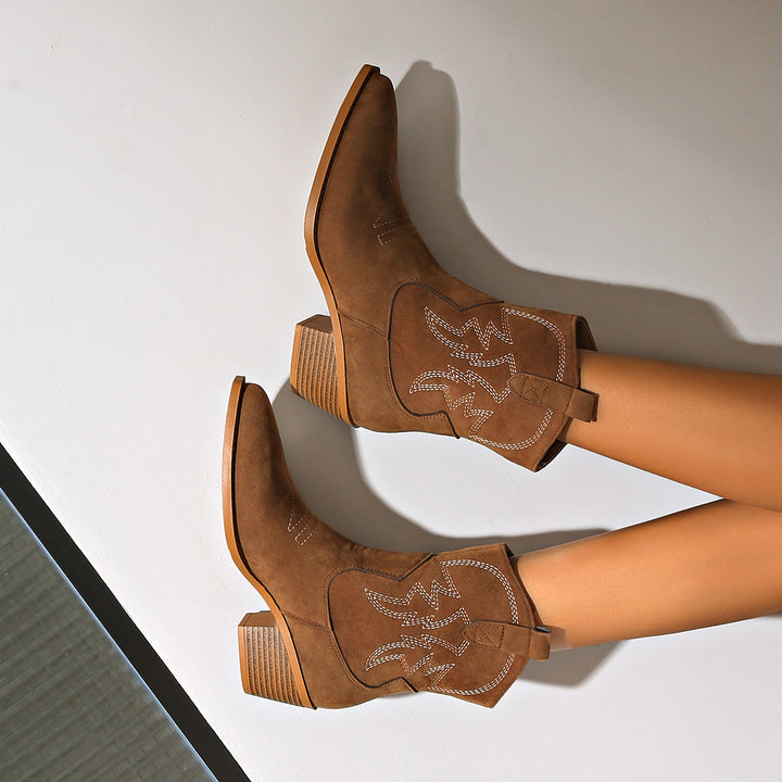 Celine | Bottines Western en Suède Celine