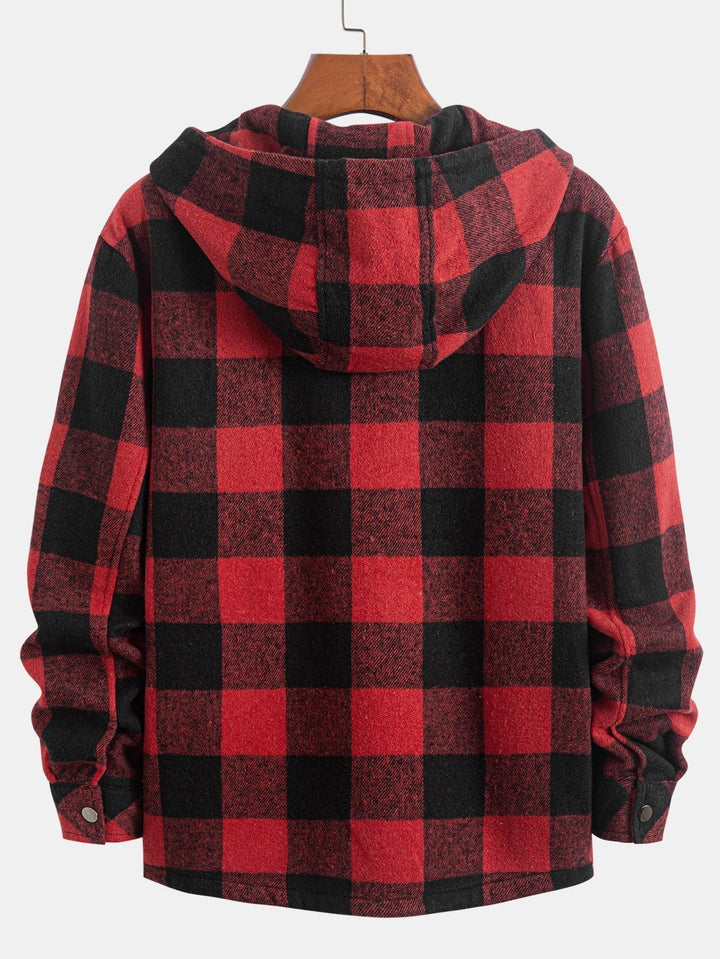 Laurent™ - Chemise à capuche en flanelle polaire doublée