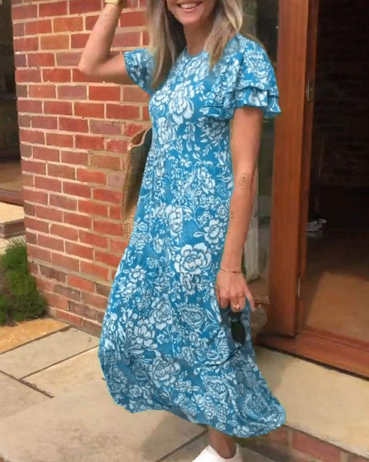 Mireille™ | Robe fluide à imprimé floral