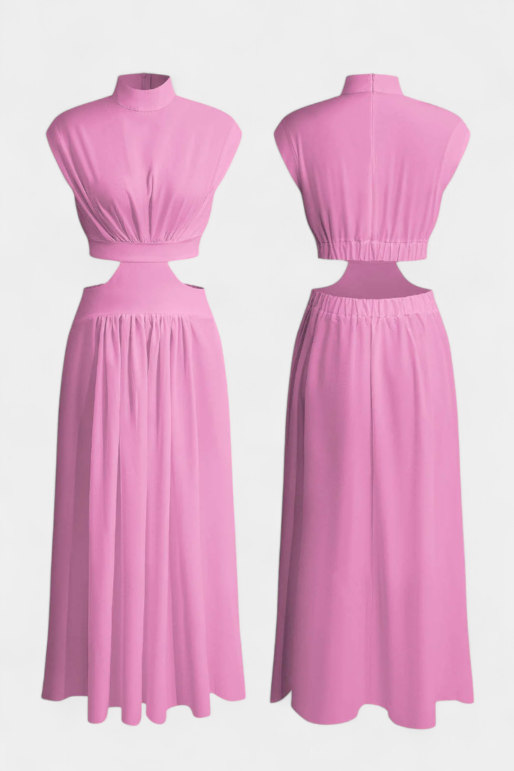 Bérénice | Ensemble robe fendue sur le côté