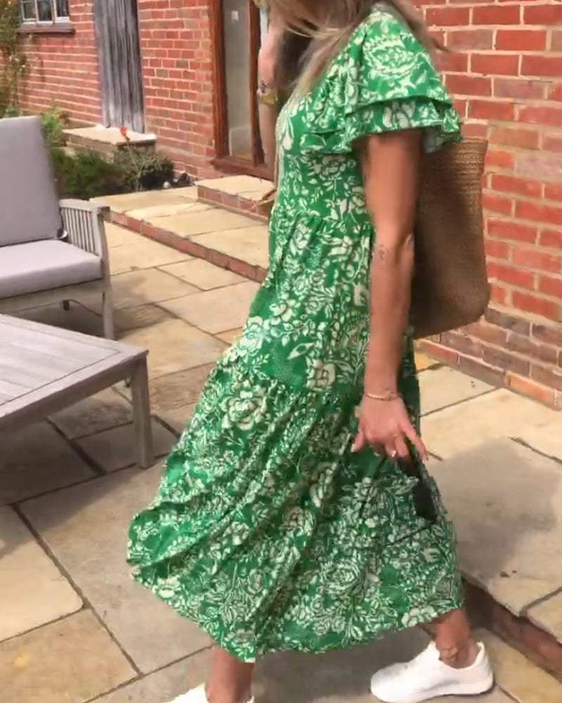 Mireille™ | Robe fluide à imprimé floral