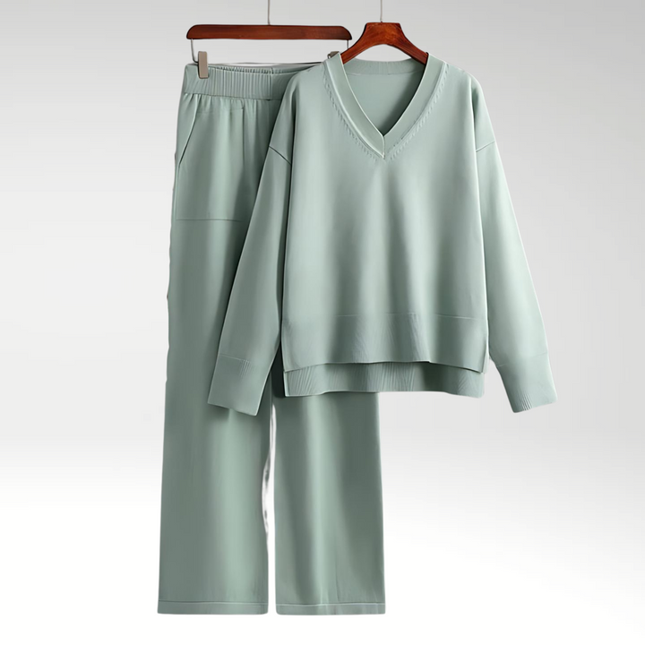 Line | Ensemble deux pièces Luxe à col en V