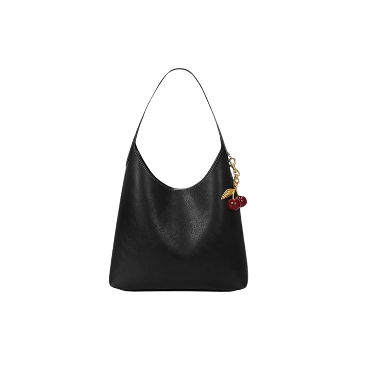 Clotilde | Sac en simili cuir  avec charme cerise