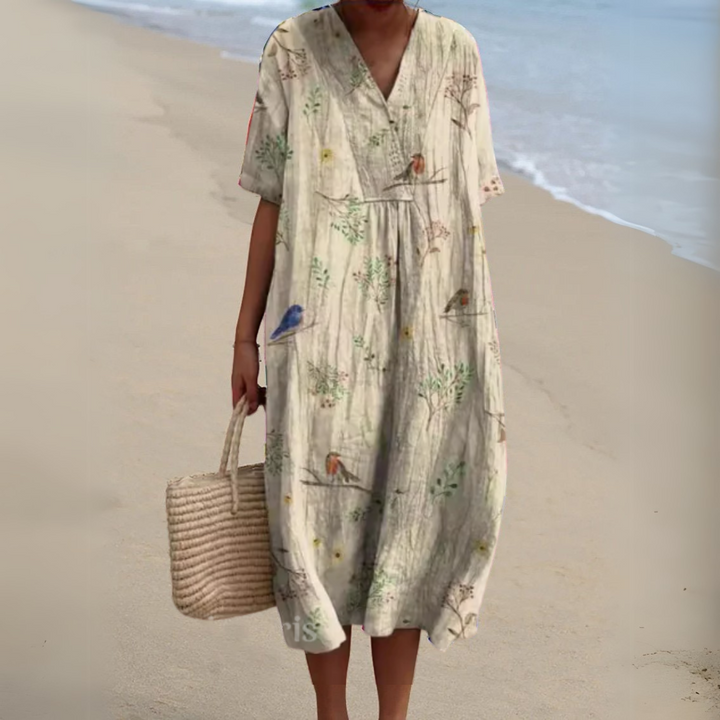 Marion | Robe Fleurie Élégante