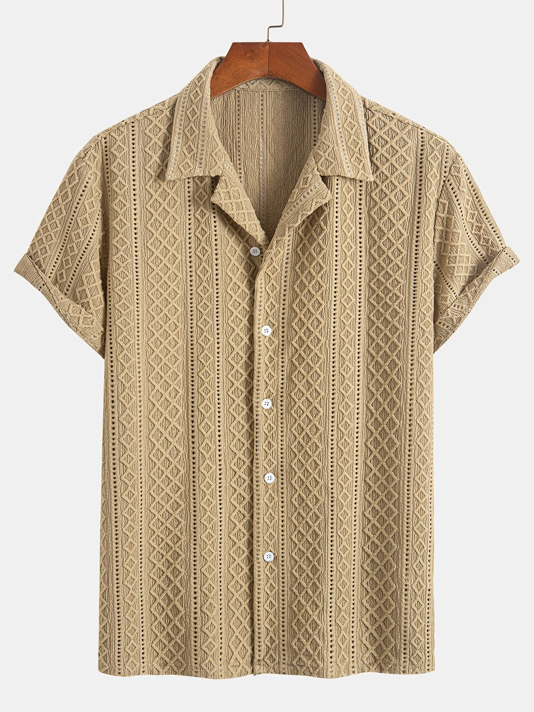 Laurent™ | Chemise Motif Relief Bohème