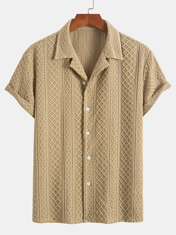 Laurent™ | Chemise Motif Relief Bohème