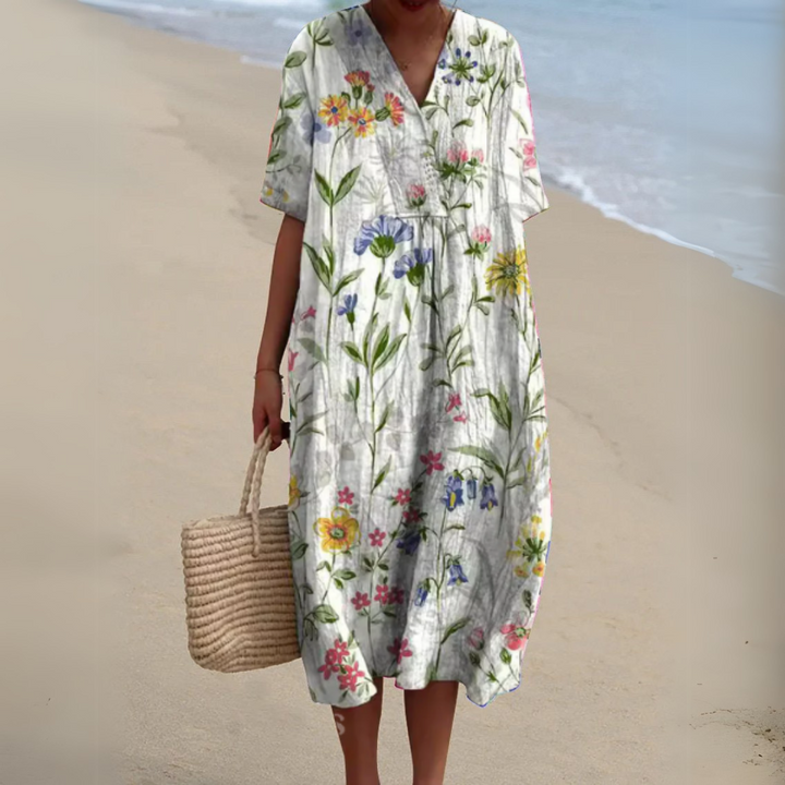 Marion | Robe Fleurie Élégante