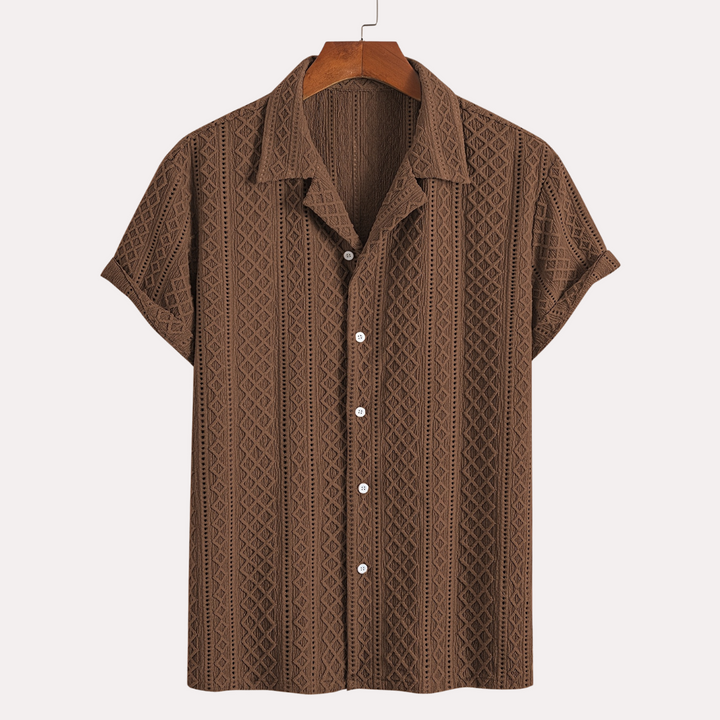 Laurent™ | Chemise Motif Relief Bohème