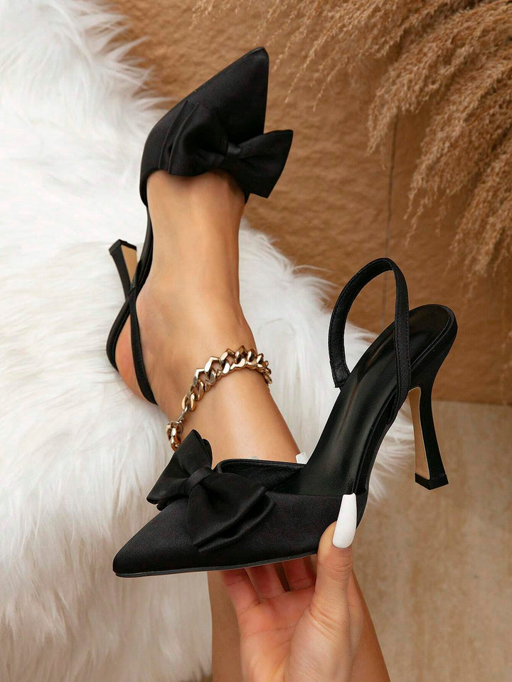 Cleo | Talons Slingback avec Nœud
