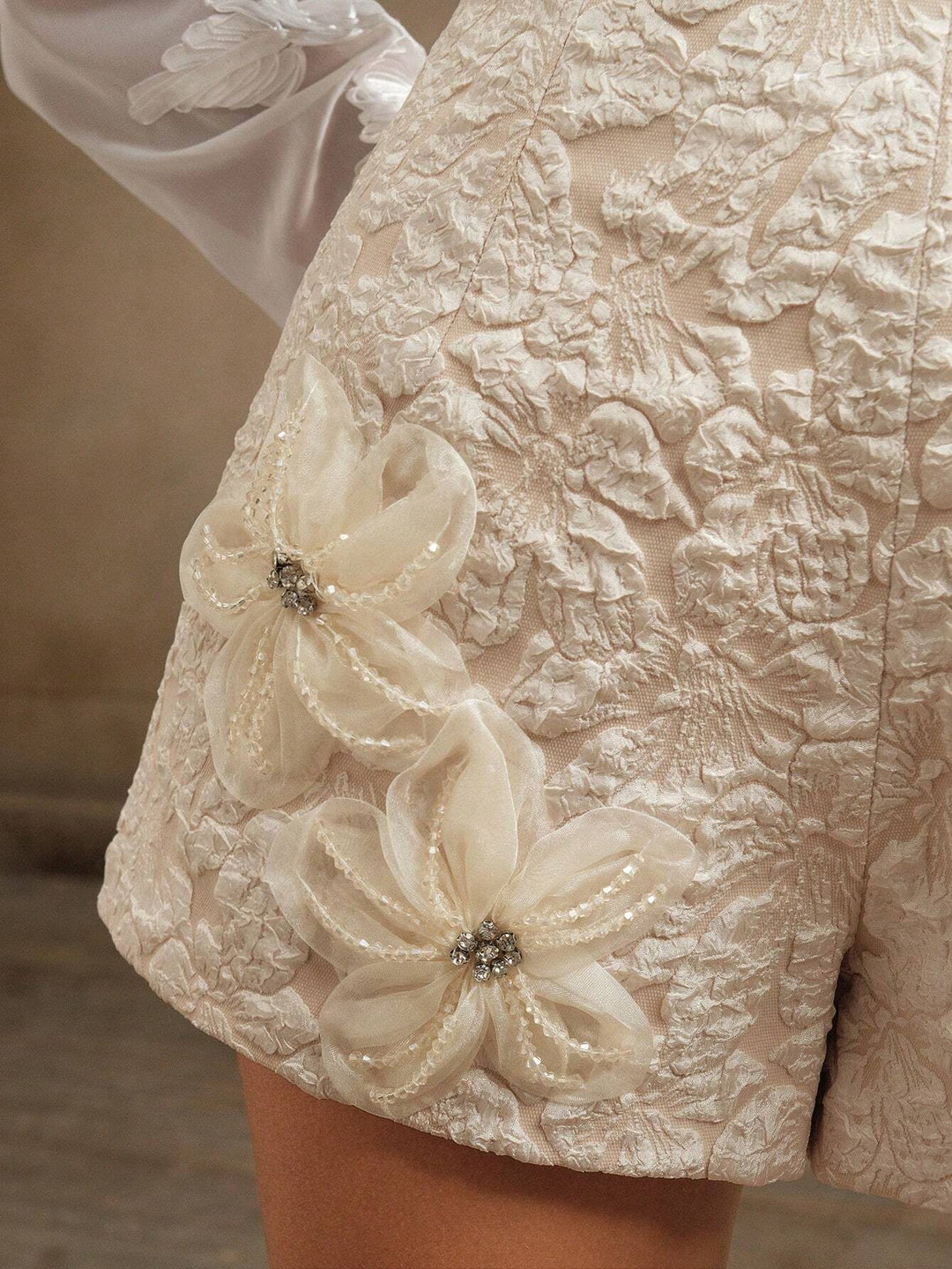Amélie | Le Short Brodé Floral