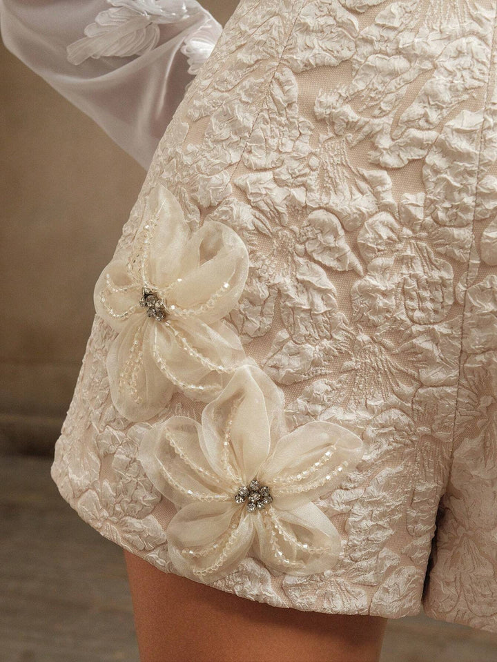 Amélie | Le Short Brodé Floral