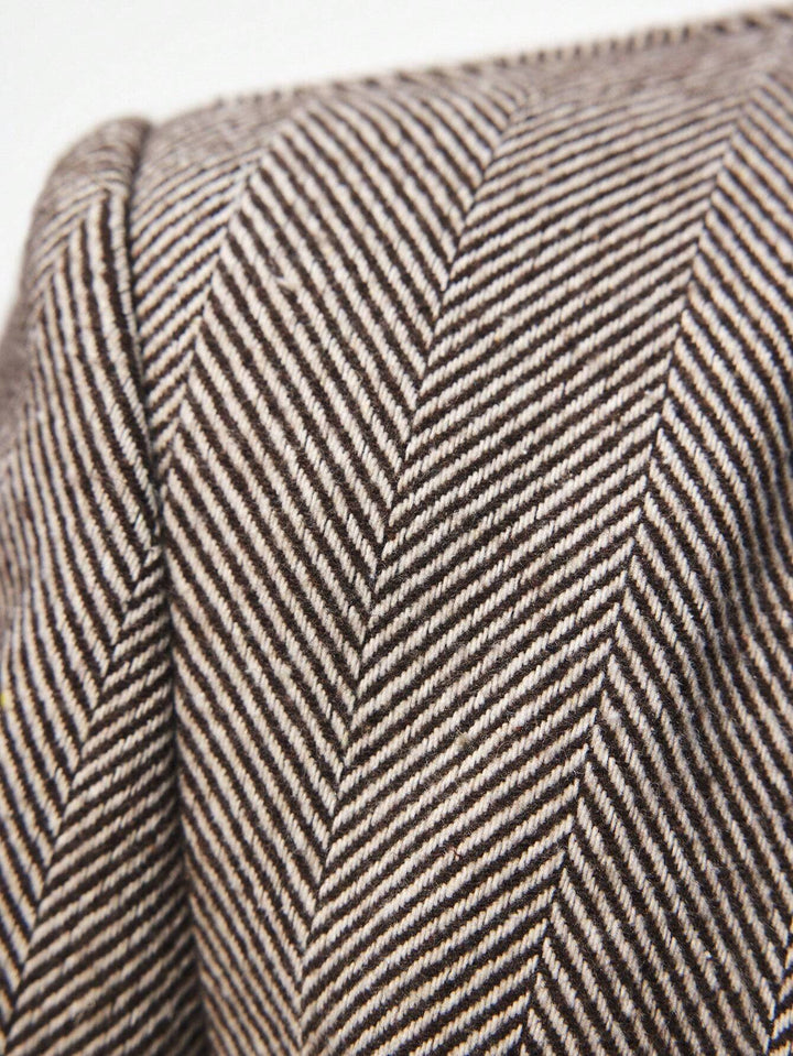 Nicole | Blazer Café Brun à Bouton Unique