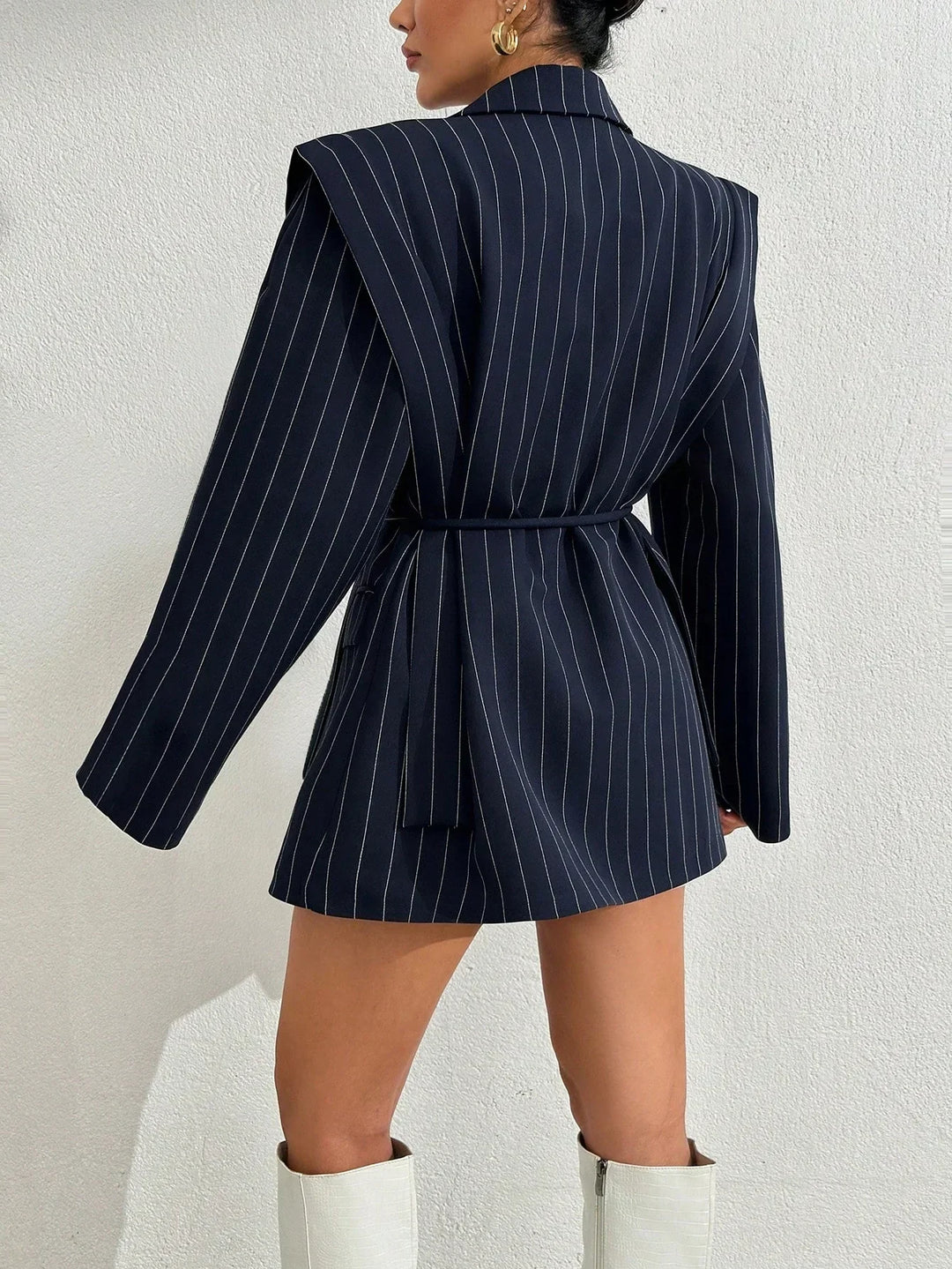 Marie | Blazer Croisé Rayé