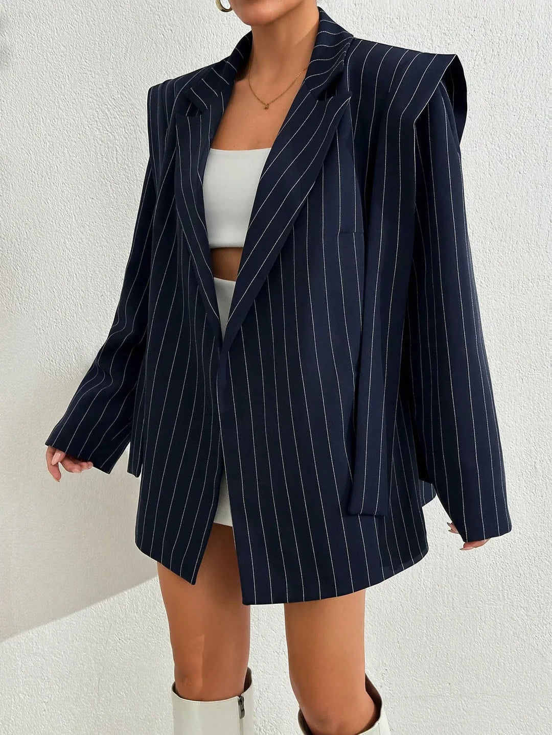 Marie | Blazer Croisé Rayé