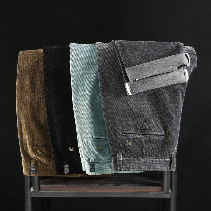 Laurent™ | Velours côtelé à taille mi-haute