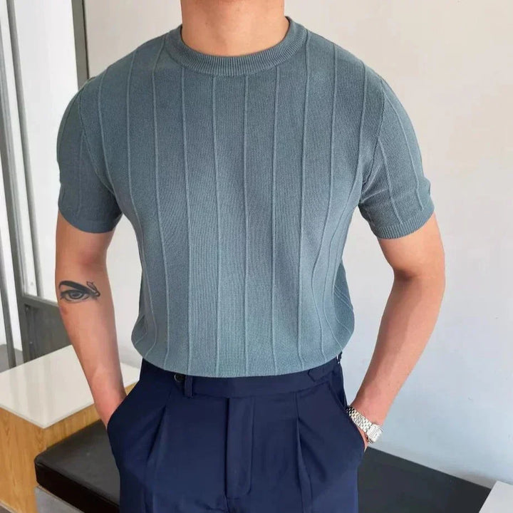 Laurent™ | T-shirt côtelé Cannes