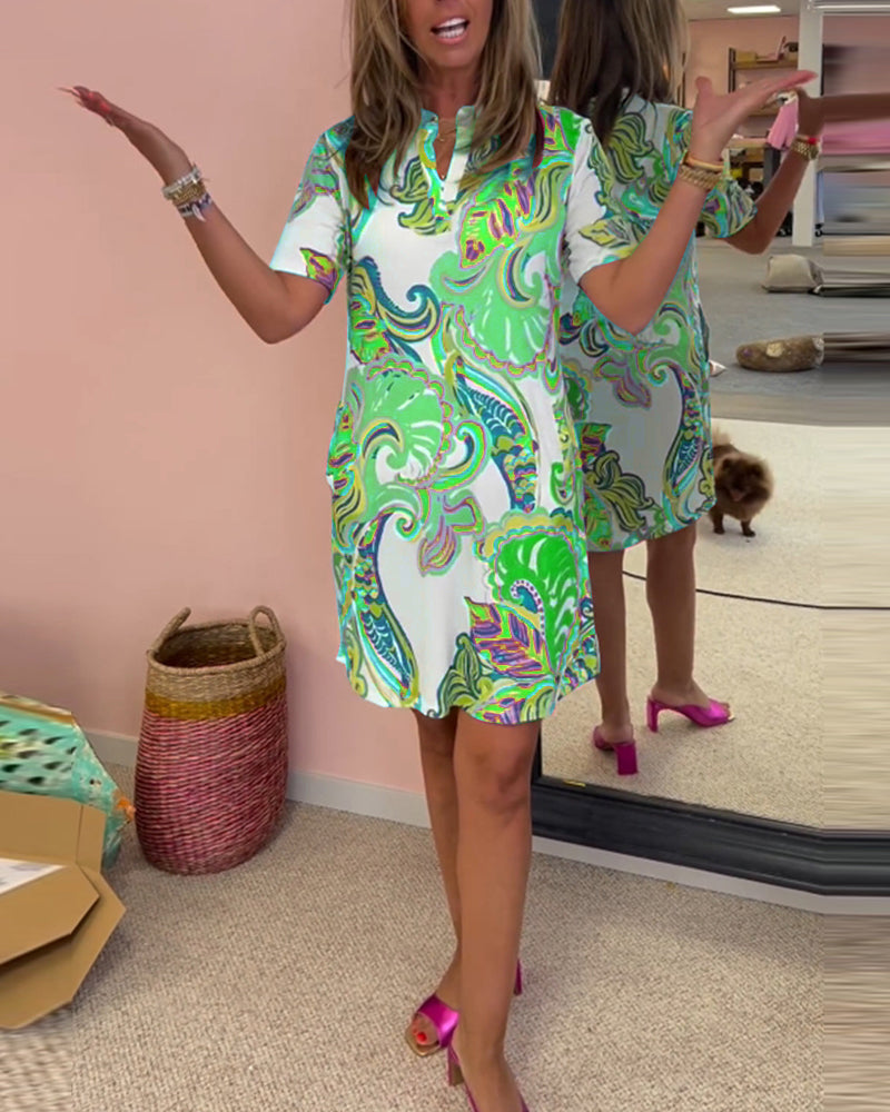 Robe imprimée coupe slim