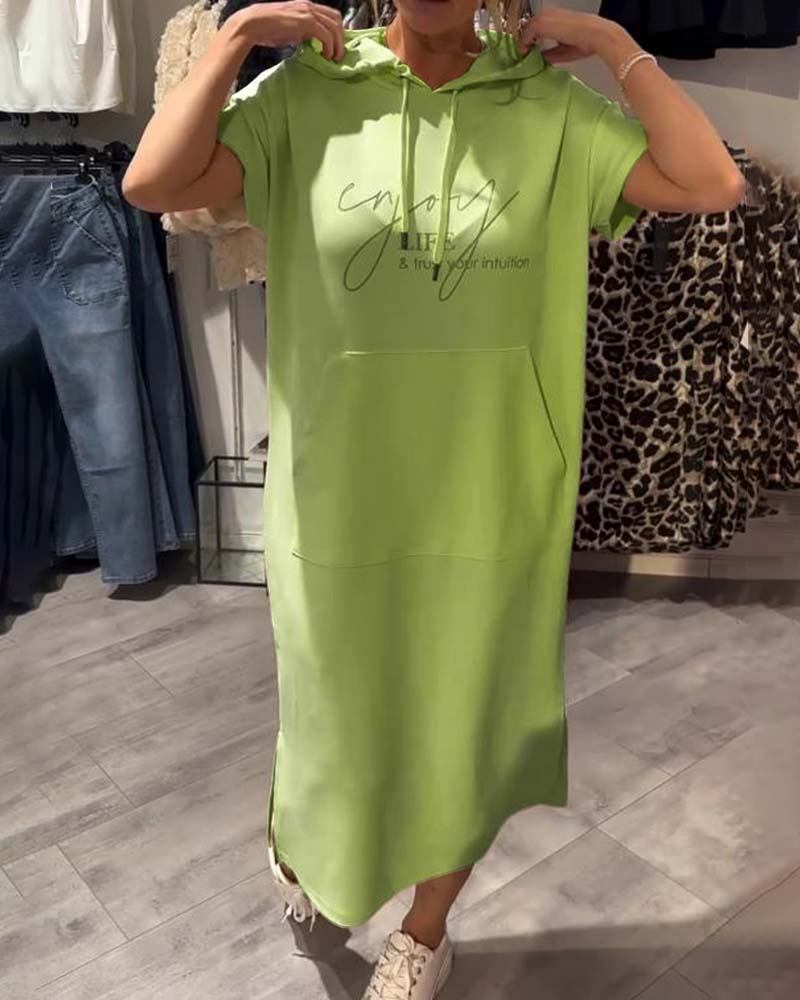 Élise | Robe décontractée à capuche