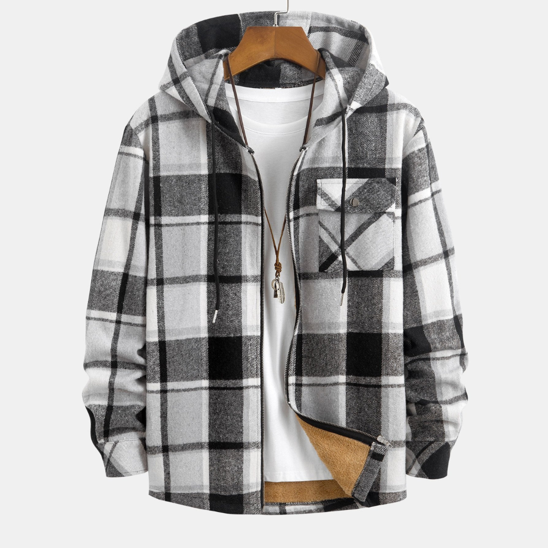 Laurent™ - Chemise à capuche en flanelle doublée Teddy