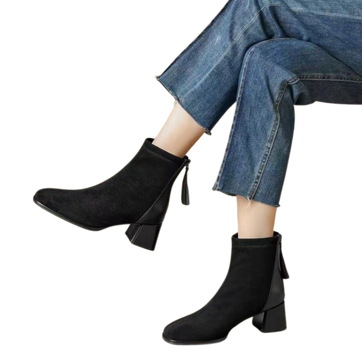 Simone | Bottines en Suède Élégantes