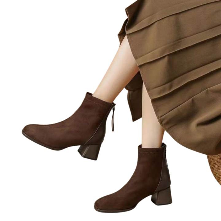 Simone | Bottines en Suède Élégantes