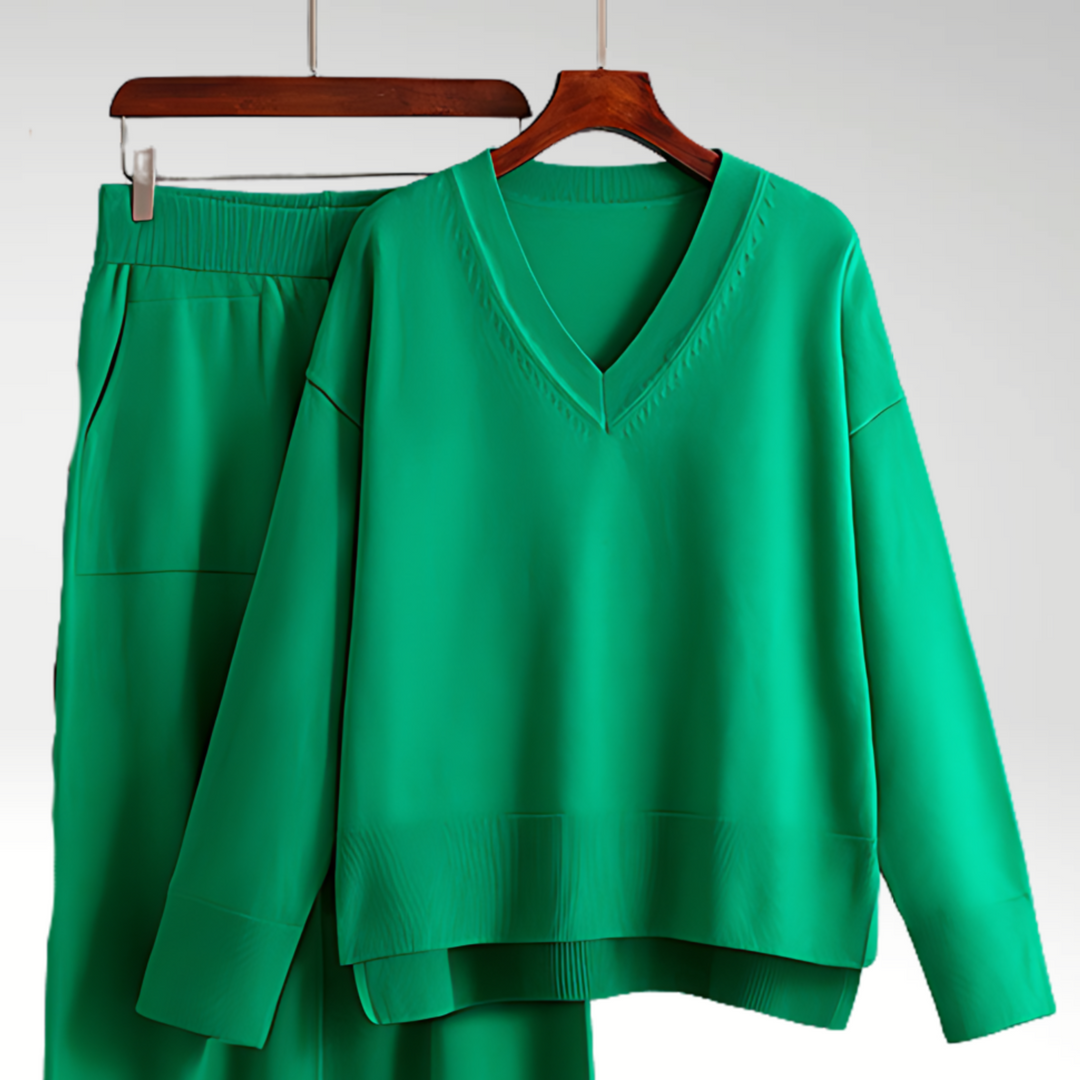 Line | Ensemble deux pièces Luxe à col en V