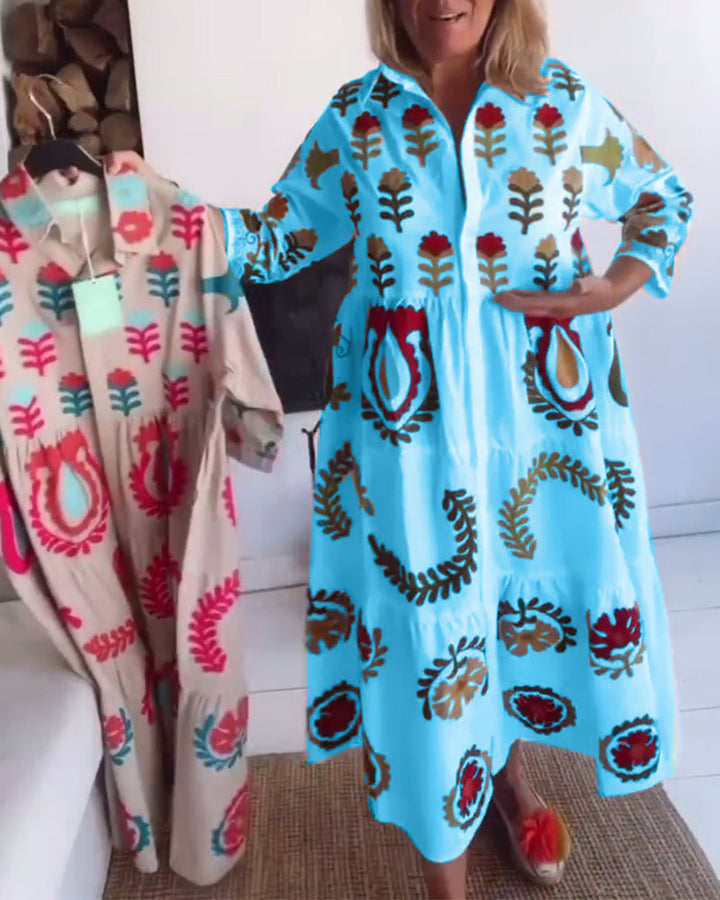 Juliette | Robe Imprimé Floral Graphique